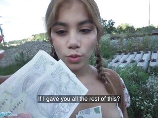 Public Agent Sexy Thief Marina Gold Screwed in the Woods