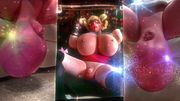 Blonde Bimbo Doll Crossdressing Sissy Happy New Year Celebration already ! Biggest Ever Saline Balls Low Hangers Fireworks Compilation