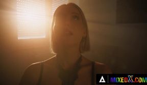 MIXEDX - Hot Lesbian With Scissoring And Face Fucking With Gorgeous Zazie Skymm And Dakota Dove