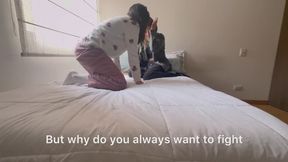 Compilation of hot lesbian wrestling in pijama