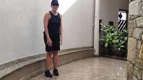 girl lost bet on soccer &mdash;  didn't pay and had to give it to her mechanic friend