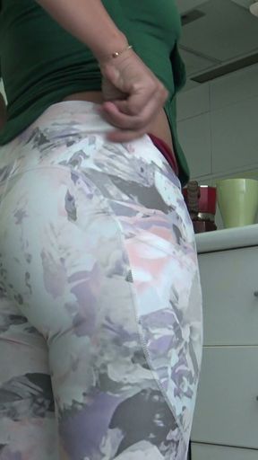 perverted amateur stepmom lets horny stepson cum in her morning coffee!!!   Clip 2
