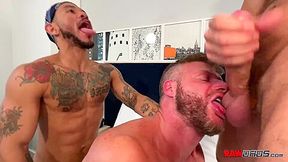 Brian Gets Double Fucked! - Rio Grande, Alex Kof & Brian Bonds