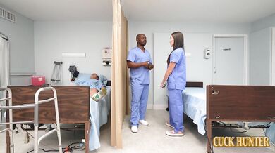 Horny Doctor Wife Vivian Fox Cuckolds In Hospital Room