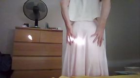 Satin crossdresser secretary fetish satin