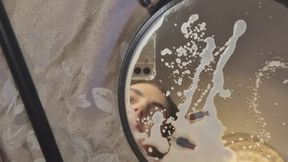 Vivian Giantess lactates and sprays milk on tinies