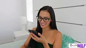 Busty Cougar Jade Greene Fucks Stepson's Coach Until She's Dripping Cum