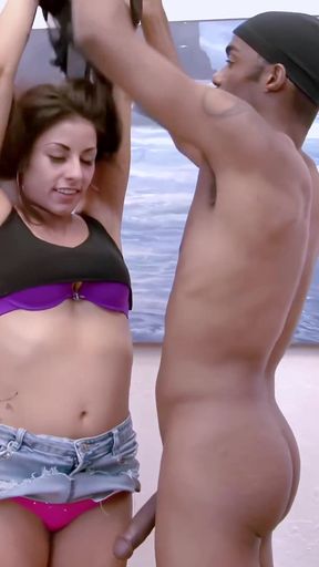 Chris Cock Fucks Skinny Brunette Katrina Zova with Saggy Tits with His BBC