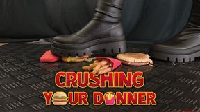 Crushing Your Dinner in High Fall Boots - Junk Food (Close Version) - TamyStarly - Cock Balls Crush Trample, Shoejob, Bootjob, CBT, Ballbusting, Trampling, Stomping