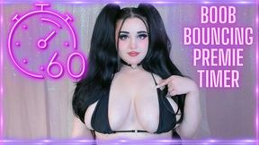 60 second boob bouncing premie timer! (1080 WMV)