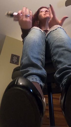 Giantess Finds Shrunken Stepson