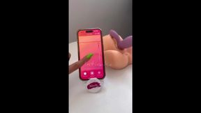 Artificial Pen vs  Artificial Vag - Double Penetration with Squirt