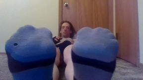 Showing off Socks and Booty