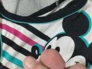 Found her Bra and covered it in cum