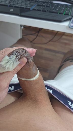 Cum Inside a Condom - My Onlyfans Lkingsbr1
