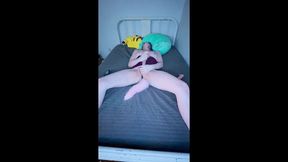 tgirl plays with her own clone a willy