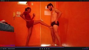 Do you want to see my panties?! So spread your legs!