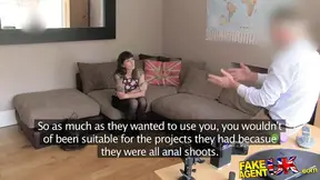 SexPornUK Tattooed brunette loves agents cock up her bum