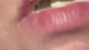 Milf Eats and Shows Her Mouth