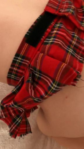 Stepsister doesn't want to get pregnant so stepbro fucks her ass