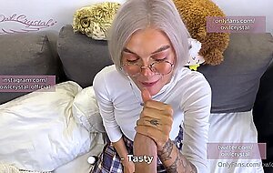 Owl crystal, sweetheart, don't be sick, better suck my dick bj is the best medicine
