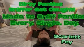 Panty Sniffer Gets Caught and Punished