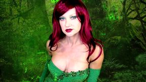 Poison Ivy fetish mature redhead slut posing