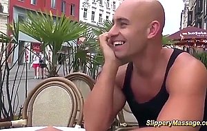 Isabella chrystin gives nuru massage on big cock