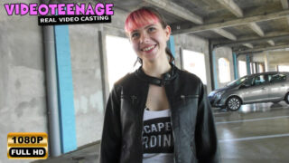 18 year old tight pussy Luna Rival in lingerie, stockings masturbating with dildo