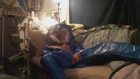 Level A Hazmat suit breath play Enjoying an happy ending