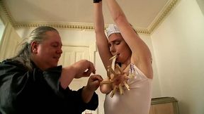 Beautiful German GF gets kinky in BDSM play