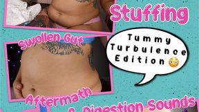 Milkshake & Burger Stuffing, Swollen Gut Aftermath, and Digestion Sounds (Tummy Turbulence Edition)