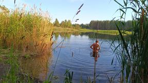 Evening by the lake. Unfortunately, I'm alone here ...