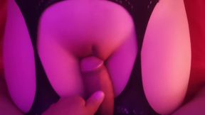 Bro Cums In Sis&#039;s Vegan Cherry, Asian Stockings &amp; Uncensored POV