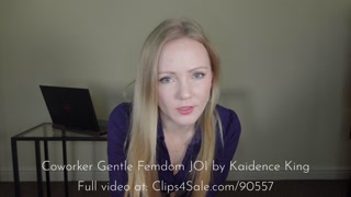Your hot co-worker "helps you focus" with JOI &amp; cum countdown