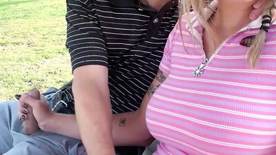 Sweet Chit Chat With Gabbie Carter Turns Into Public Flashing And Fucking