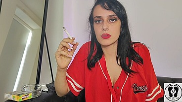 HOT TEEN SMOKING DEEP LONG PUFFS CIGARRETS