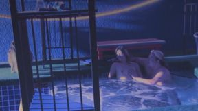 The pleasure is awesome when you have a slut sucking your cock in the jacuzzi