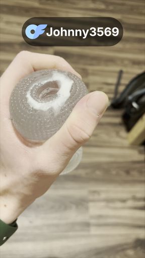 TWINK HARDCORE FLESHLIGHT ORGASM - WET, MESSY CUMMING WITH TONED ABS!