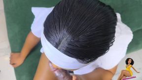 Busty Blasphemous Nun Gets Fucked While Giving Her Confessions