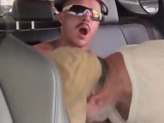 Barros and Old man sucking his dick in car