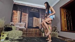 LITTLE PONY vs BIG GIANT - MISTRESS IZABELA PAES vs BEBEL DWARF - NEW MF NOV 2025 - CLIP 05