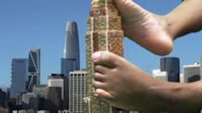 Giantess Gives Building Foot Job 1080
