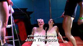 Devot Slut Gangbanged Hard with Piss and Cum Drenched