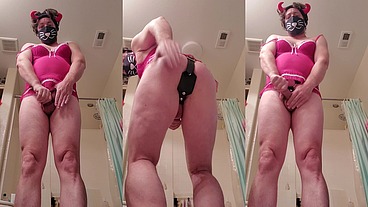 Pussless FetLifeKitty CumPlay in Pink Babydoll