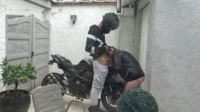 French twink fucked by straight motorbiker