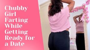 Chubby Girl Farting While Getting Ready for a Date