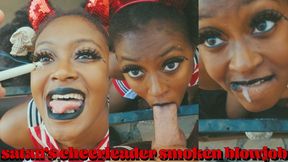 angel smoking blowjob