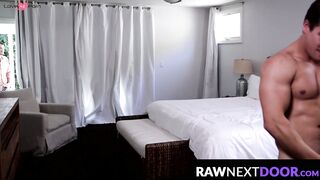 RawNextDoor.com - Passionate barebacking with two muscular and tattooed studs Jordan
