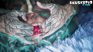 Squirt, orgasm, squirting, gaping &#8211; whore in latex swallowing cock after getting assfucked